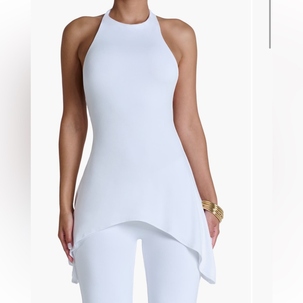 naked wardrobe White Halter Tank Top